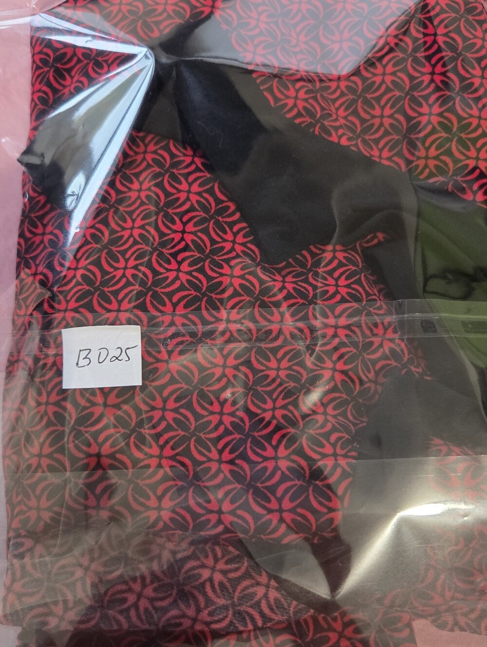 Wrap Midi Dress in Red & Black Houndstooth - Picture 6 of 6